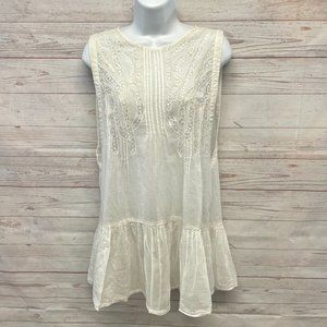 Free People Cream Mini Dress